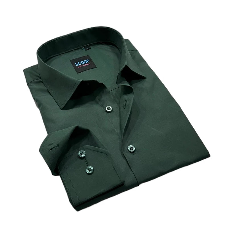 Scoop Dress Shirt - Grady/Green Mario Uomo Scoop Dress Shirt - Grady/Green Mario Uomo