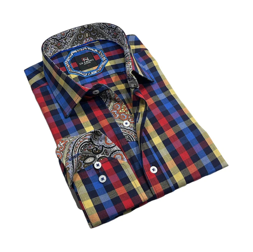 Di Nero Sport Shirt - Lafayette/Royal