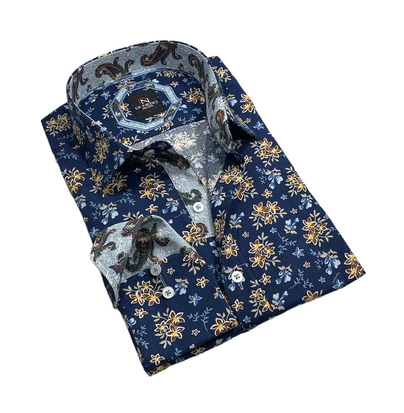 Di Nero Sport Shirt - Ludlow/Midnight