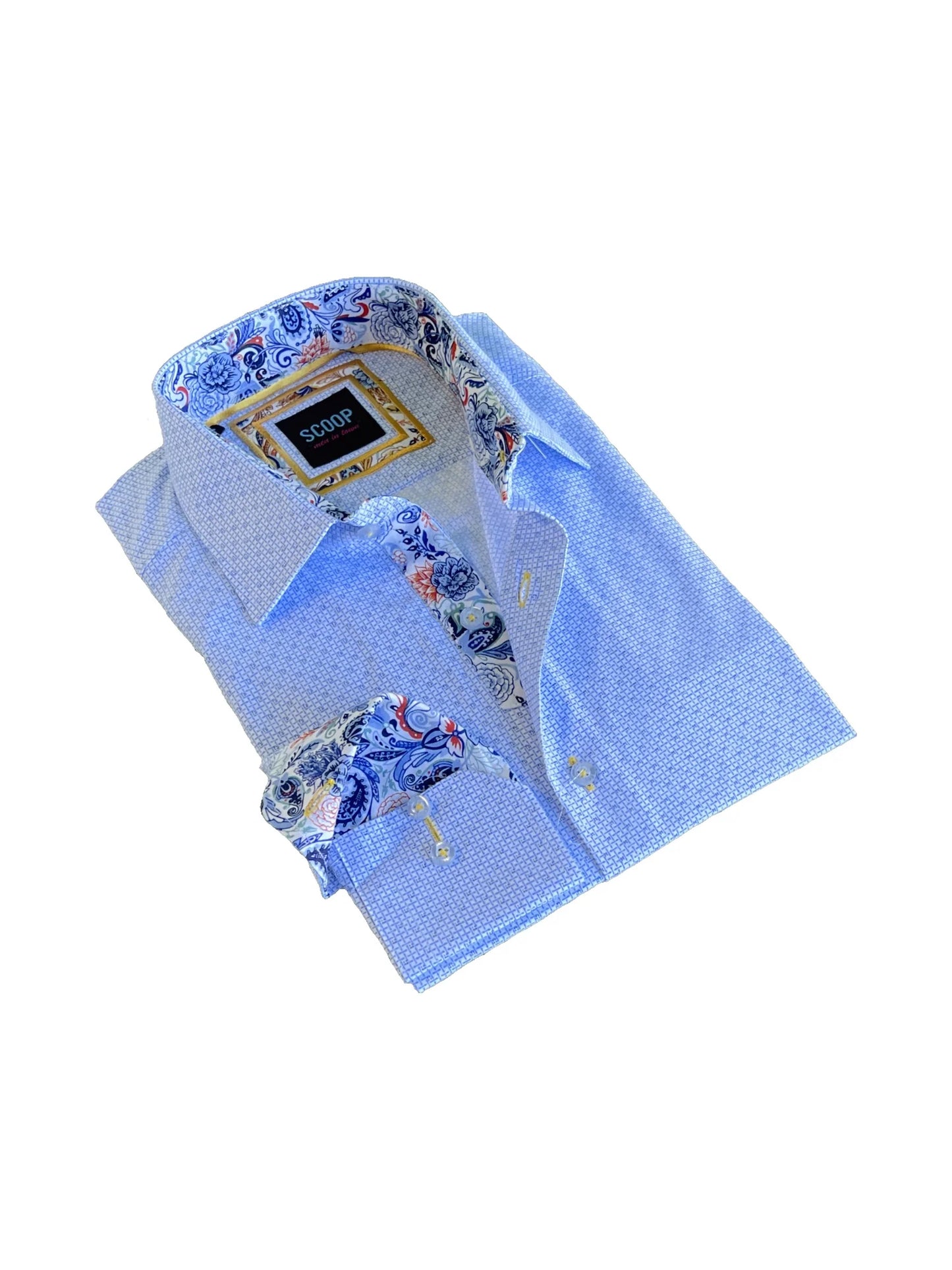 Scoop Sport Shirt - Denzel/Sky