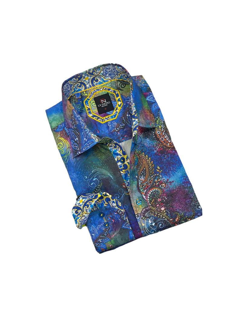 Di Nero Sport Shirt - Wyatt/Ocean