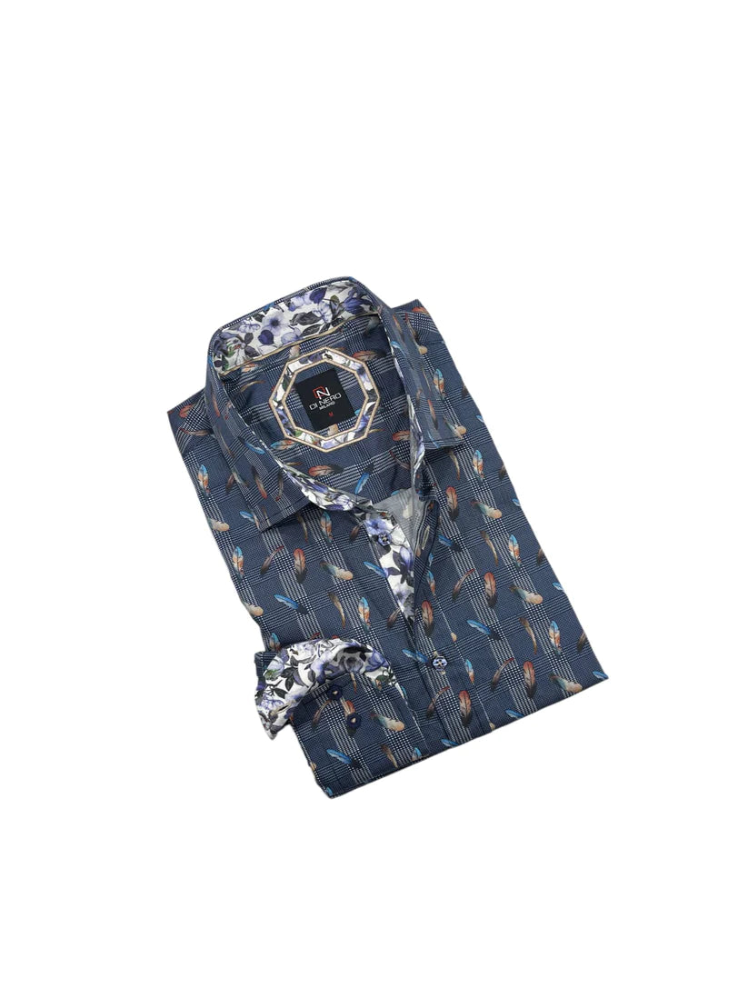 Di Nero Sport Shirt - Piuma/Indigo
