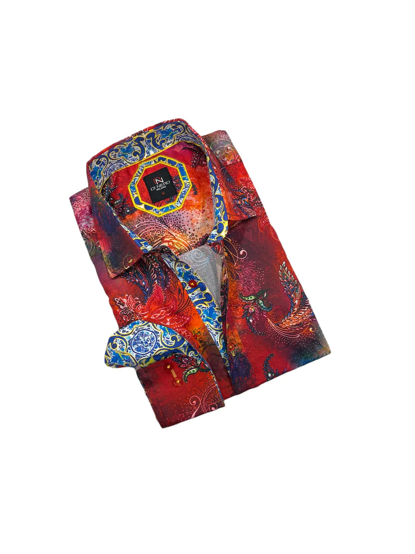 Di Nero Sport Shirt - Wyatt/Flame