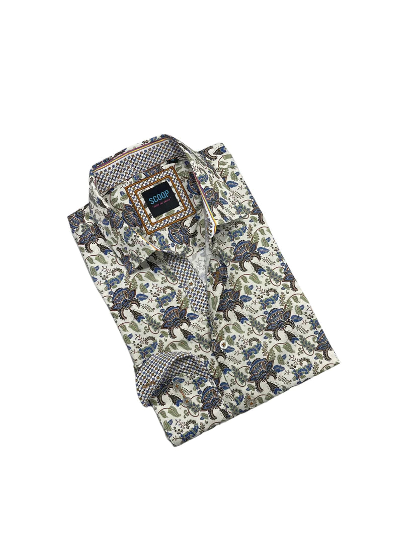 Scoop Sport Shirt - Roy/Ivory