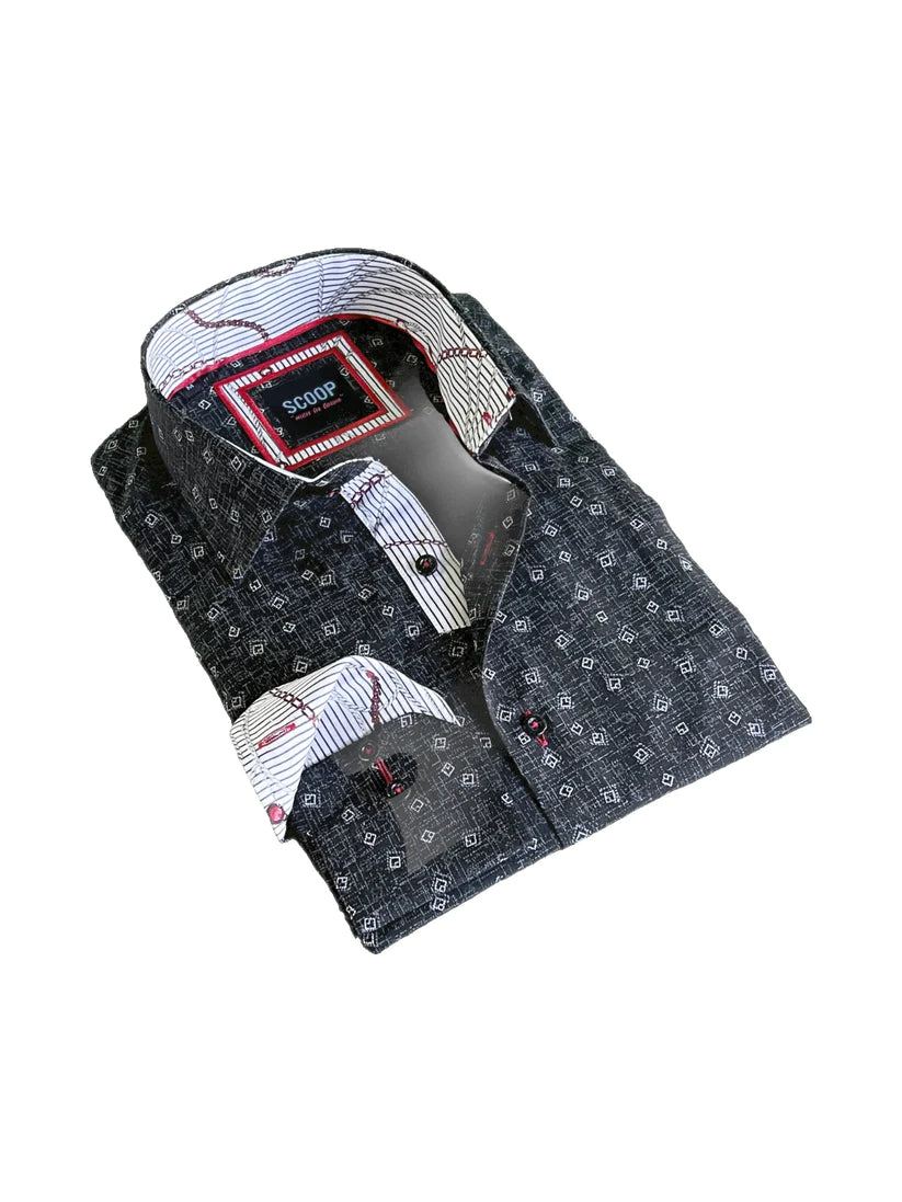 Scoop Sport Shirt - James/Caviar