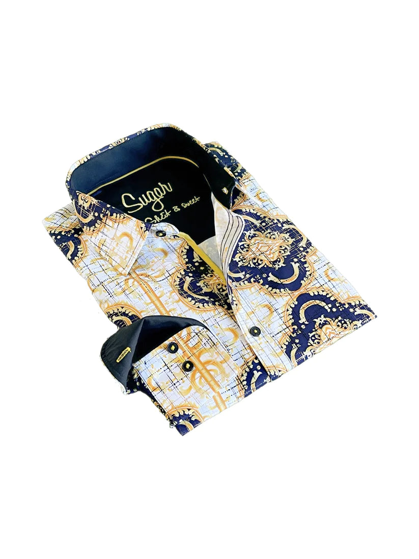 Sugar Sport Shirt - Berkane/Gold