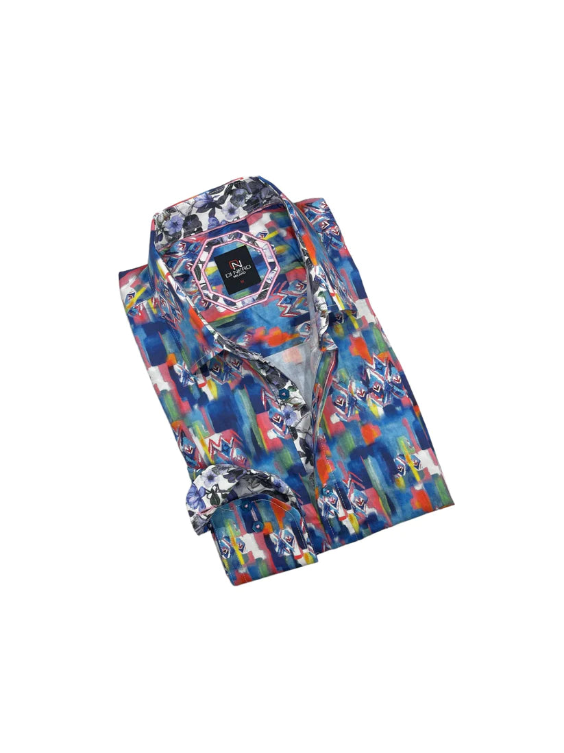 Di Nero Sport Shirt - Paola/Multi