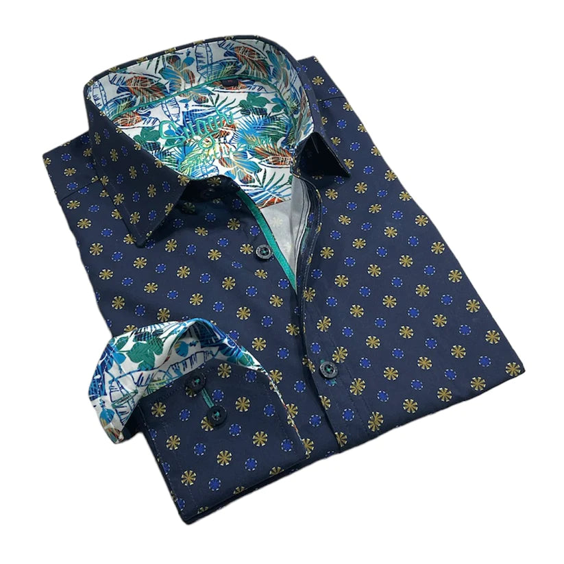 Sugar Sport Shirt - Oriole/Midnight Blue