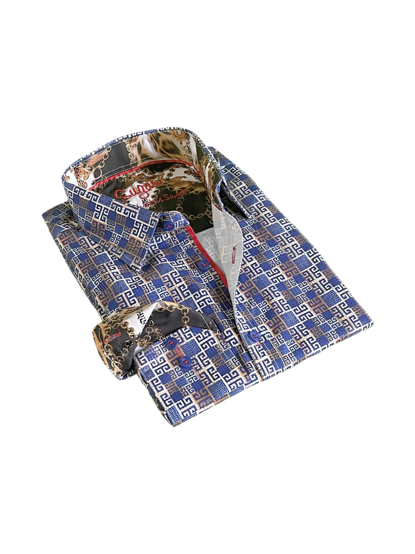 Sugar Sport Shirt - Koper/Royal
