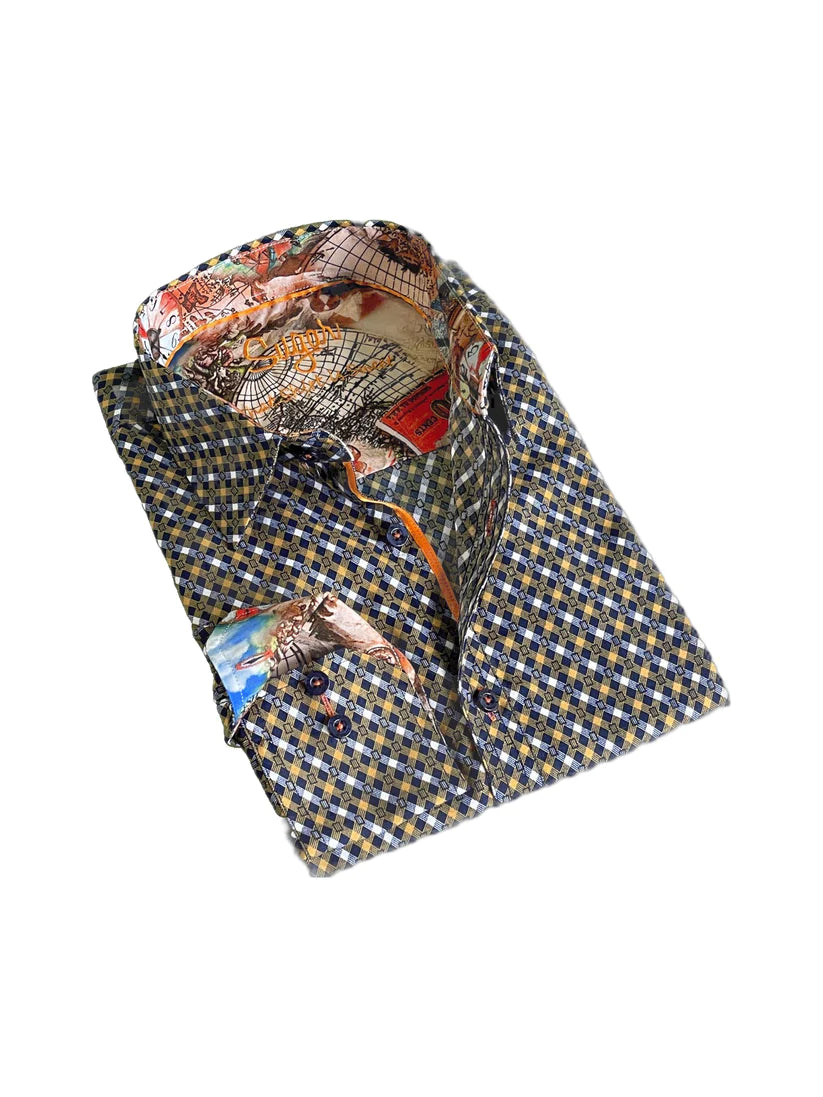 Sugar Sport Shirt - Delano/Cognac