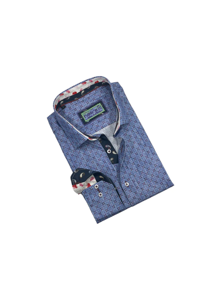 Franco Negretti Sport Shirt - Amadeo/Indigo