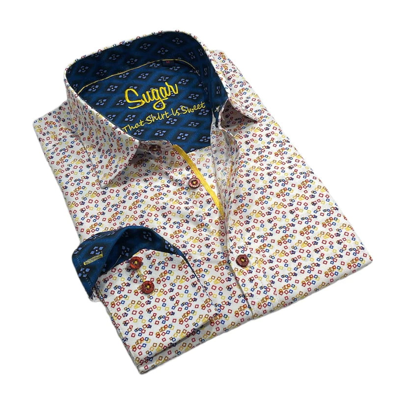 Sugar Sport Shirt - Hilldale/Rainbow