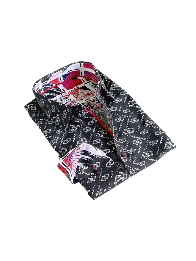 Sugar Sport Shirt - Geo/Moonless