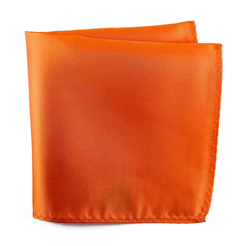 Knotz Pocket Square Men's solid orange pocket square that is ideal for any business or wedding suit attire.