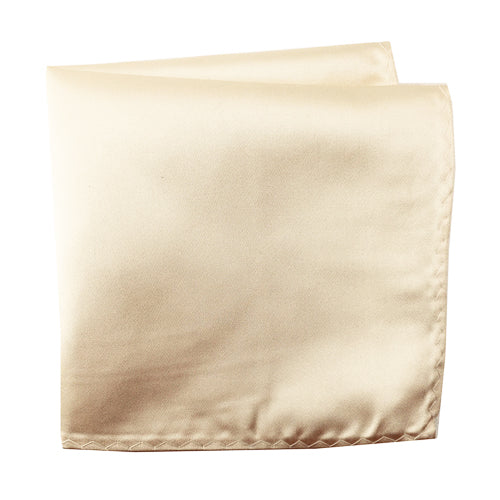 Knotz Pocket Square Men's solid beige pocket square that is ideal for any business or wedding suit attire.