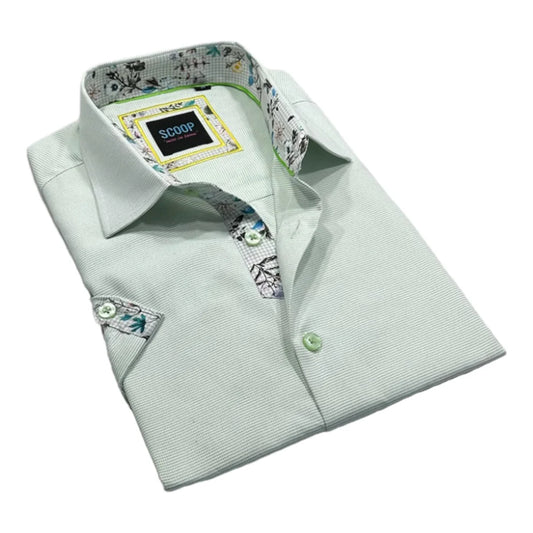 Scoop Green Short Sleeve Sport Shirt