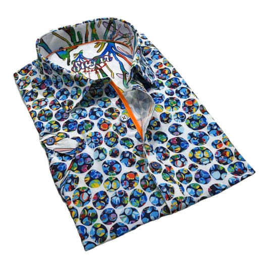 Sugar Blue Short Sleeve Sport Shirt