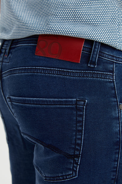 A mid-blue premium denim jean from DFR89, built for style and comfort.