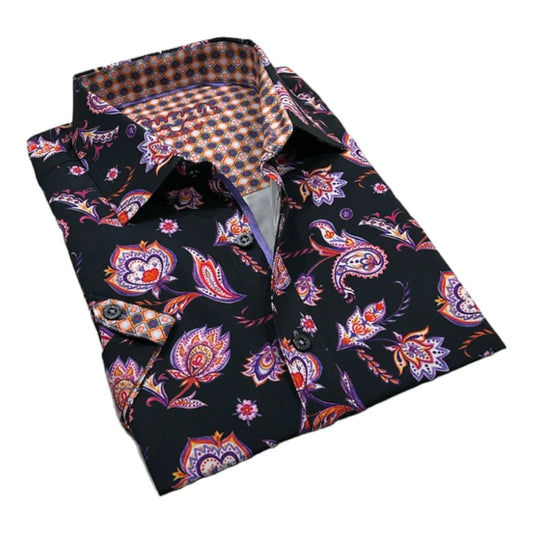 Sugar Black Short Sleeve Sport Shirt