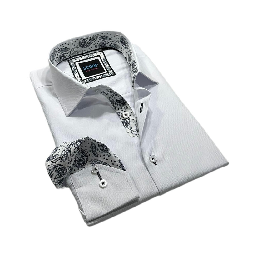 Scoop White Sport Shirt