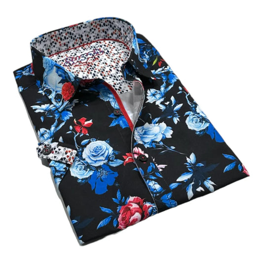 Sugar Midnight Blue Short Sleeve Sport Shirt