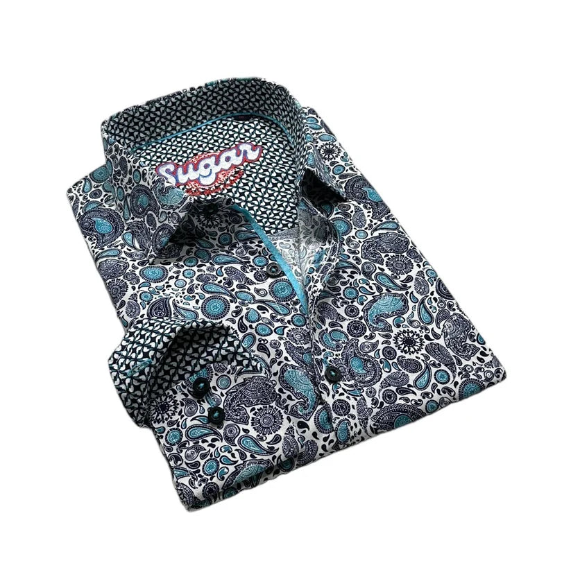 Sugar Teal Sport Shirt