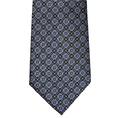 Patterned tie on a white background