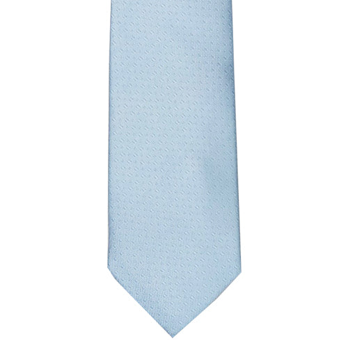 Light blue tie on a white background