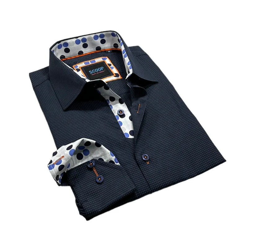 Scoop Sport Shirt - Kasai/Midnight Blue