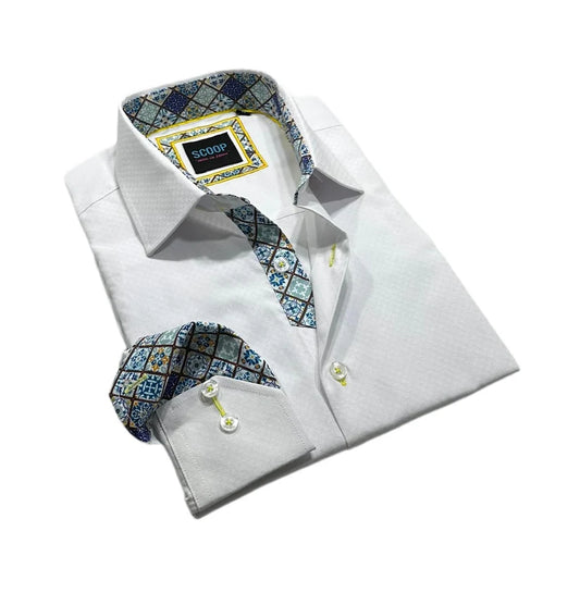 Scoop White Sport Shirt