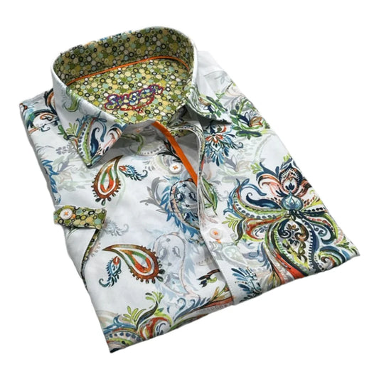 Sugar White Short Sleeve Sport Shirt