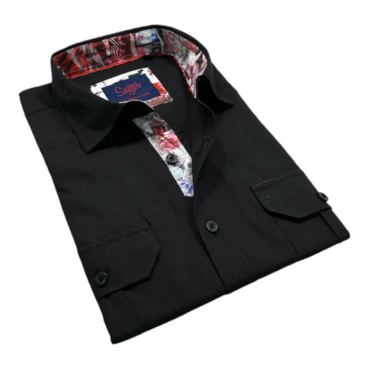Sugar Black Dress Shirt