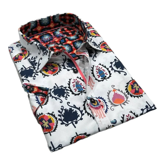Sugar White Short Sleeve Sport Shirt