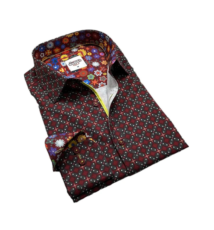 Sugar Burgundy Sport Shirt