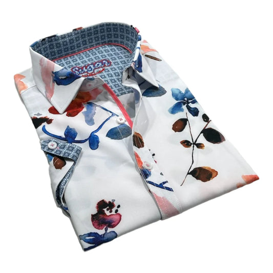 Sugar White Short Sleeve Sport Shirt