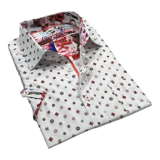 Sugar White Short Sleeve Sport Shirt