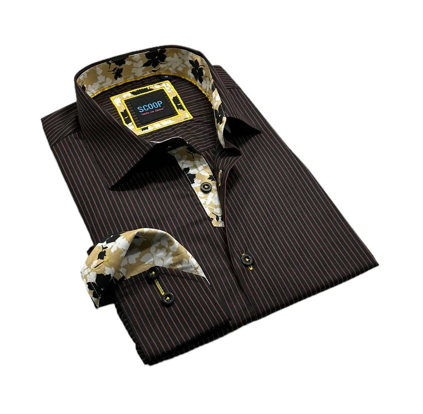 Scoop Cognac Sport Shirt