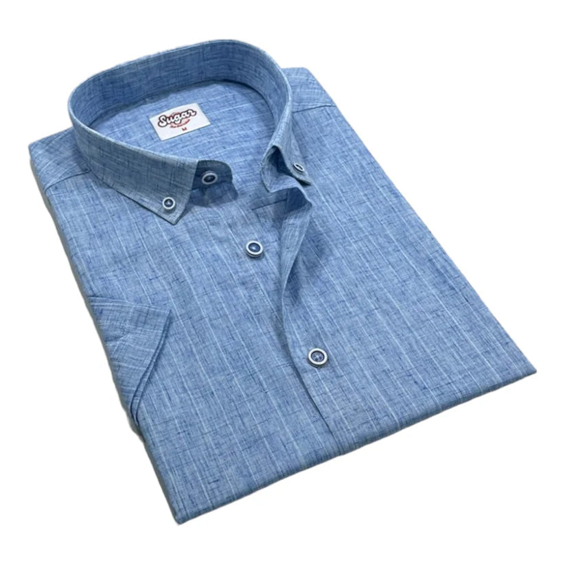 Sugar Indigo Short Sleeve Sport Shirt