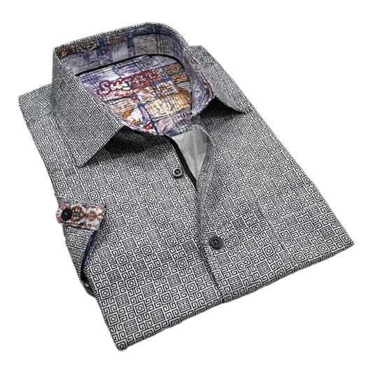 Sugar Charcoal Short Sleeve Sport Shirt