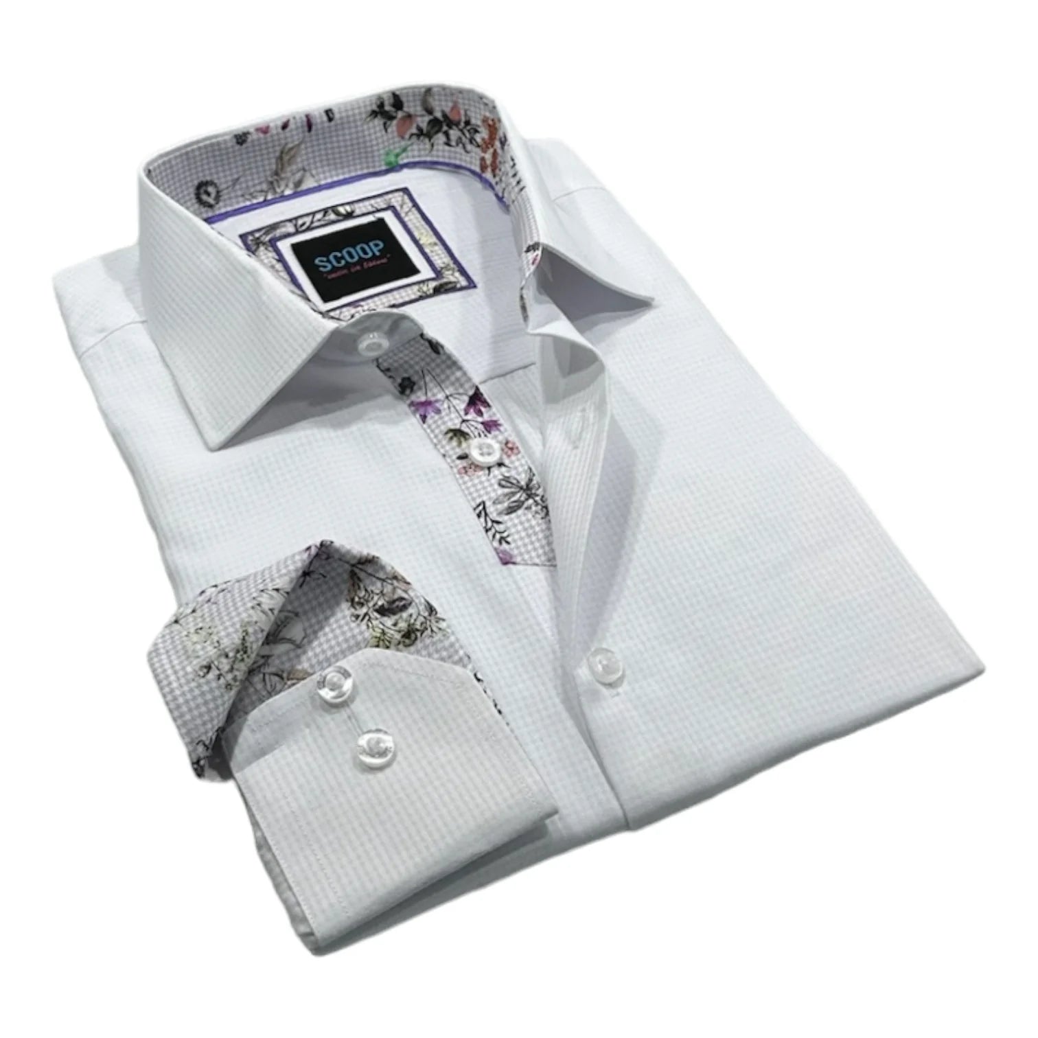 Scoop White Sport Shirt