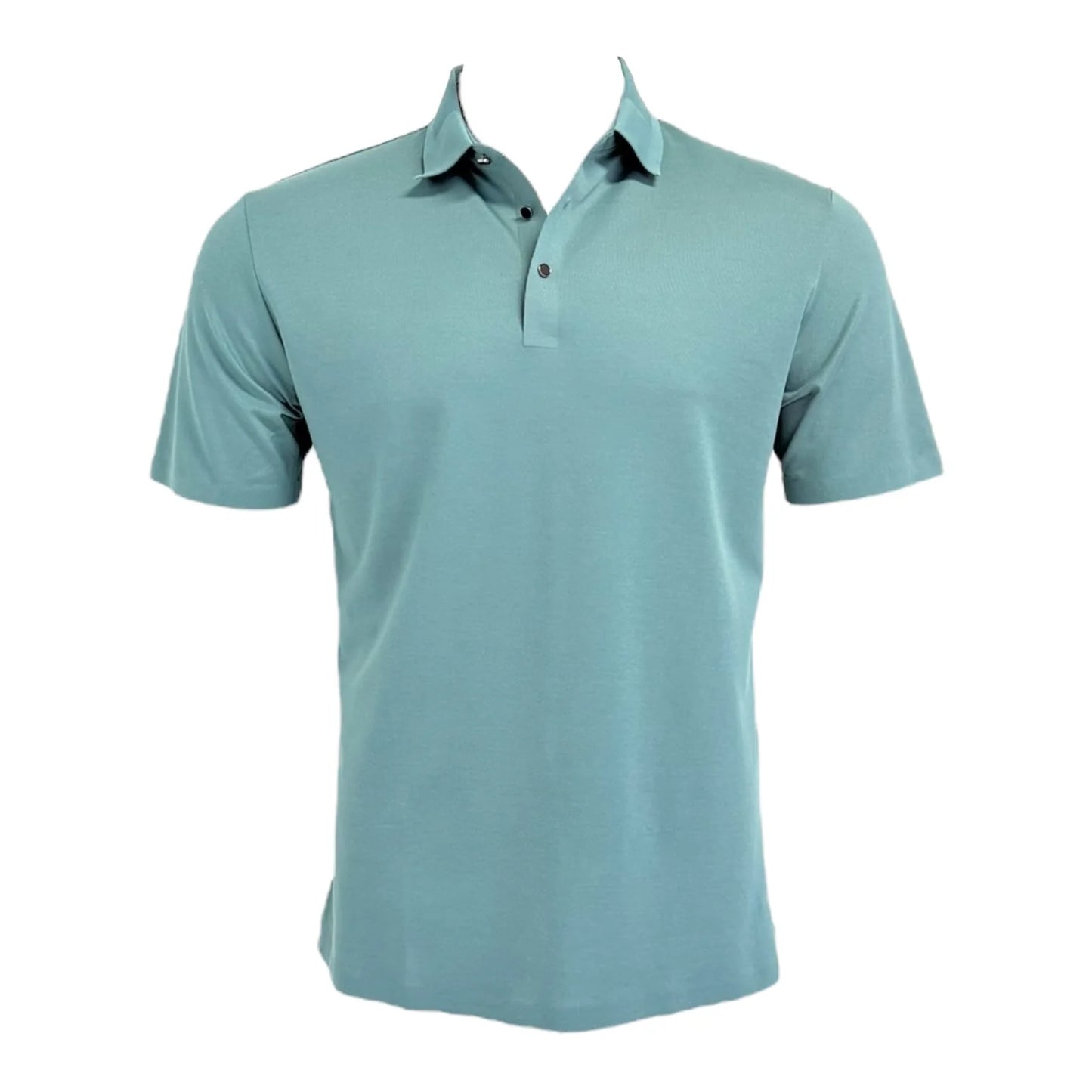 Light blue polo shirt on a white background