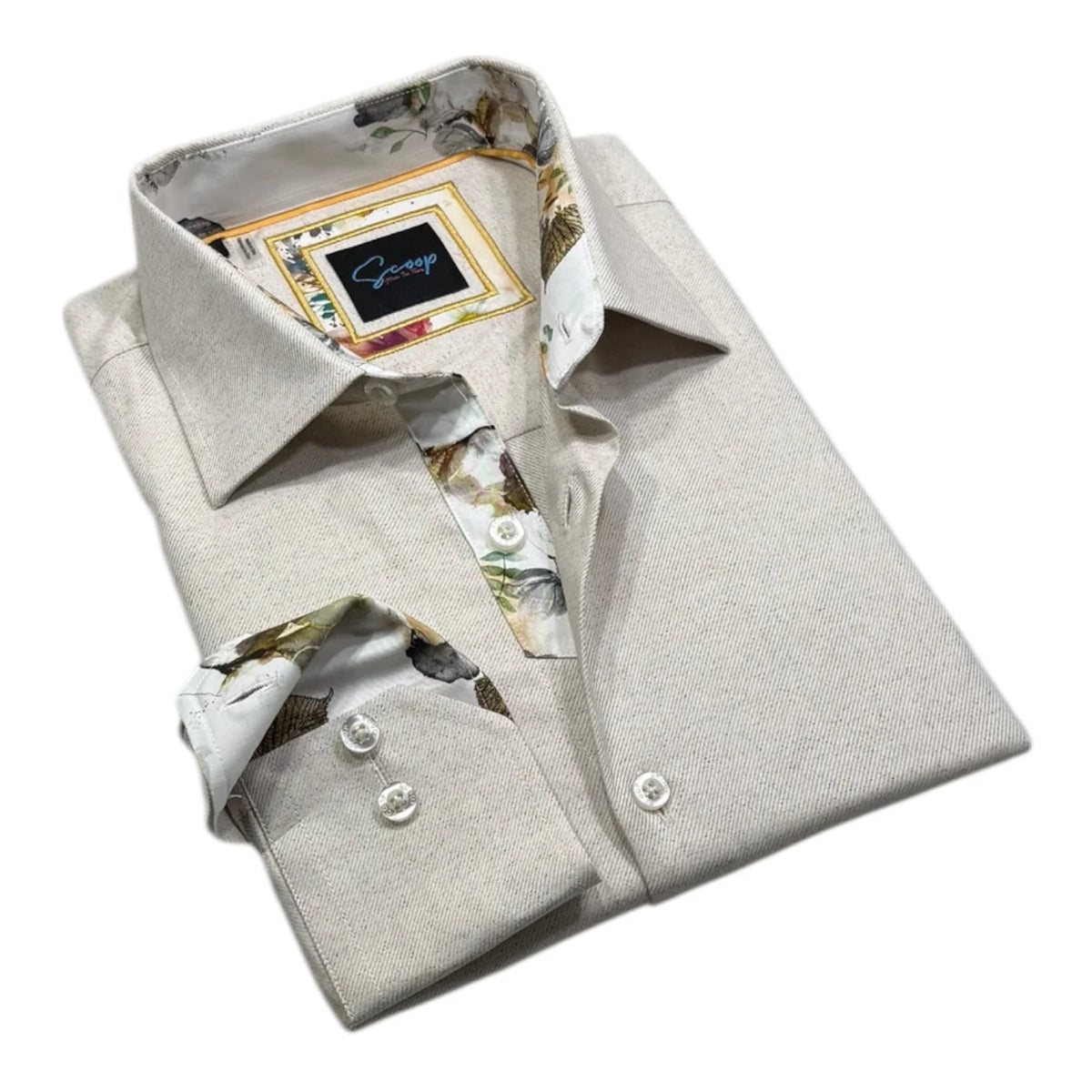 Scoop Sport Shirt - Serein/Tan