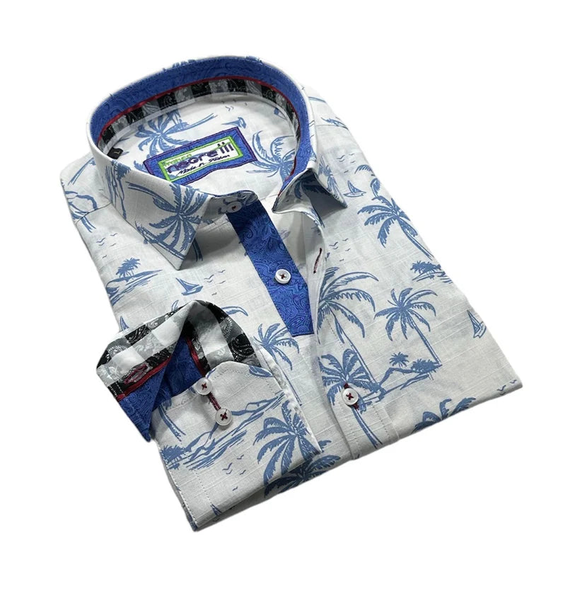 Franco Negretti Blue Sport Shirt