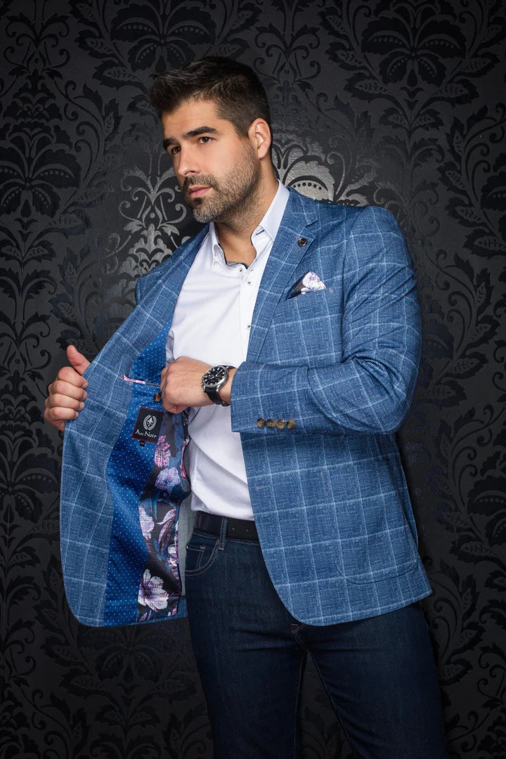 Au Noir Navy Blue Sport Jacket
