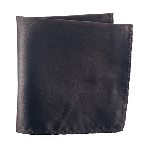 Knotz Pocket Square Men's solid brown pocket square that is ideal for any business or wedding suit attire.