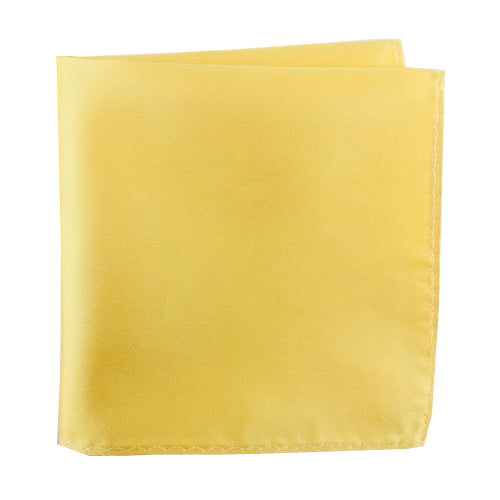 Knotz Pocket Square Men's solid yellow pocket square that is ideal for any business or wedding suit attire.