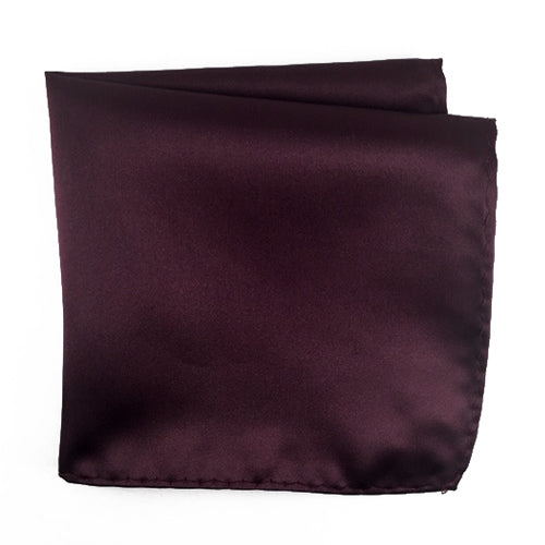 Knotz Pocket Square Men's solid wine pocket square that is ideal for any business or wedding suit attire.