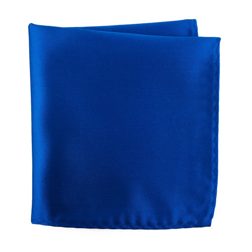 Knotz Pocket Square Men's solid royal blue pocket square that is ideal for any business or wedding suit attire.