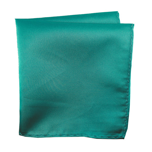 Knotz Pocket Square Men's solid teal pocket square that is ideal for any business or wedding suit attire.