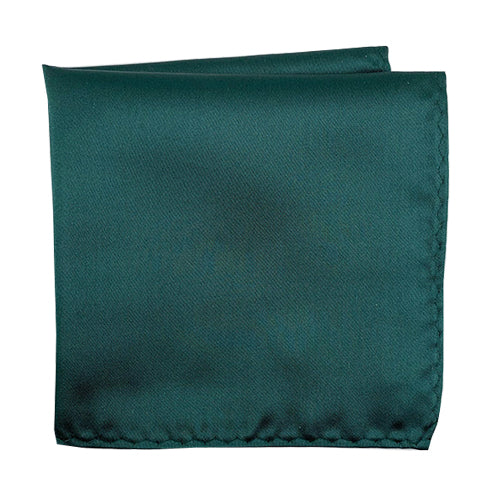 Knotz Pocket Square Men's solid dark emerald pocket square that is ideal for any business or wedding suit attire.